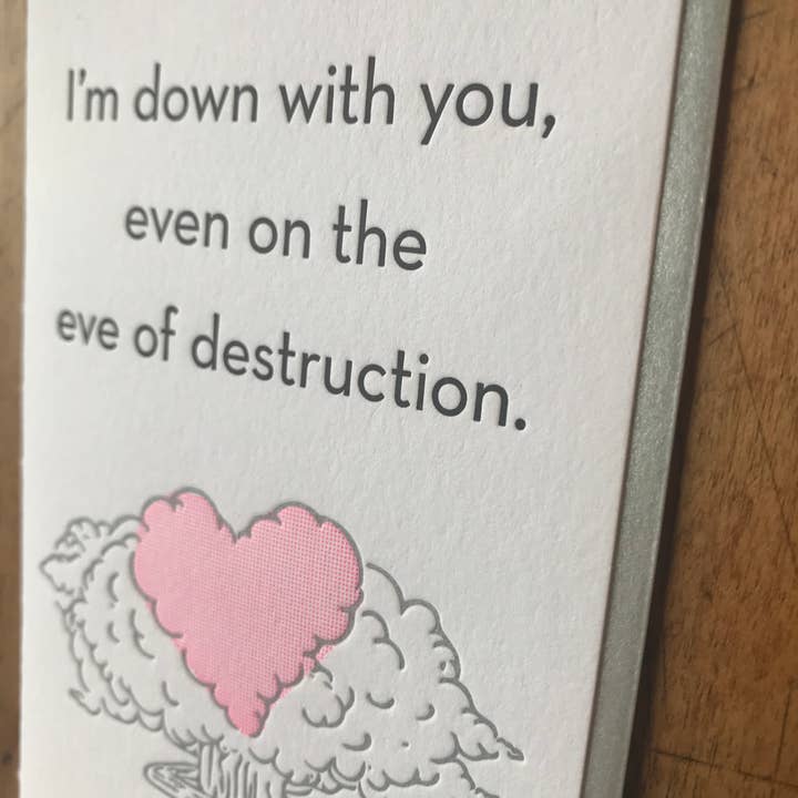 Letterpress PDX - Wholesale Everyday Greeting Card - Eve of Destruction Greeting Card - Box of 61