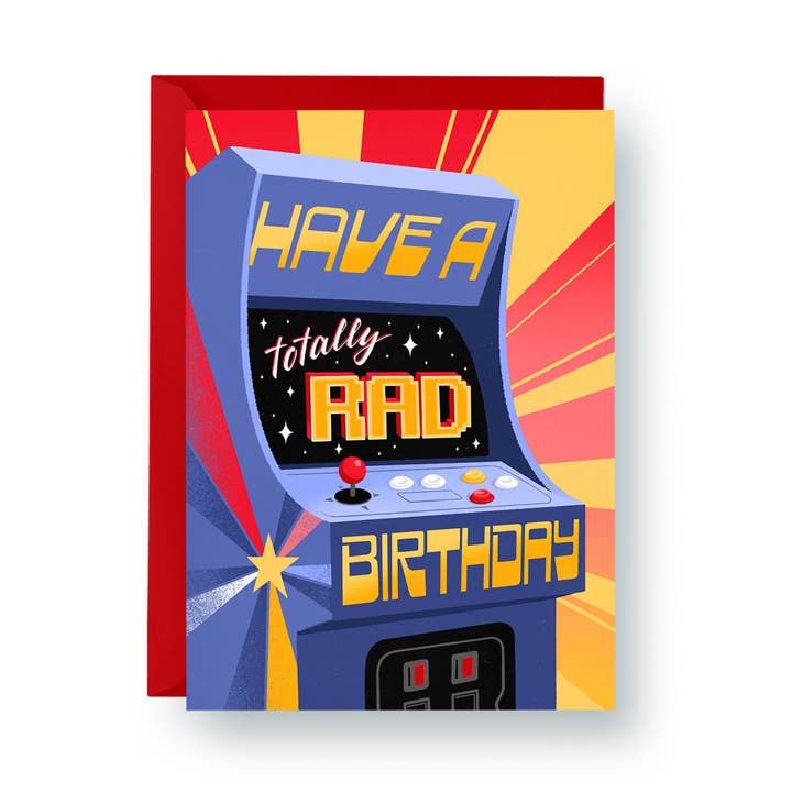 Have a Totally Rad Birthday (80s) - A2 Card for wholesale by hey, alissandra