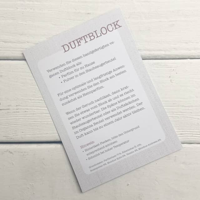 ByBazz – Großhandel Scherz-/Geschenkartikel – Thekenkarte für Duftwürfel; Preis pro Stück7