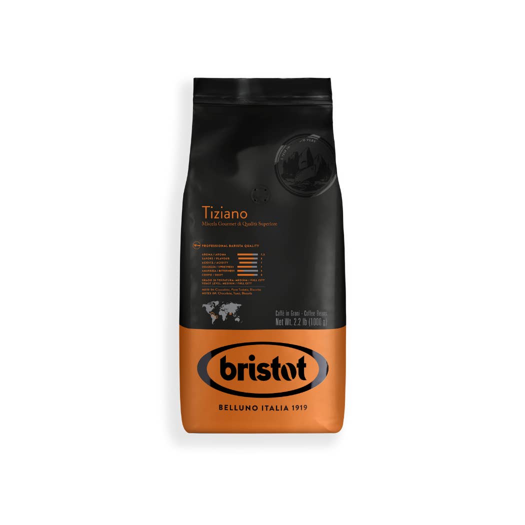 BRISTOT - Wholesale Coffee Beans - TIZIANO ESPRESSO BEANS - 2.2 LB