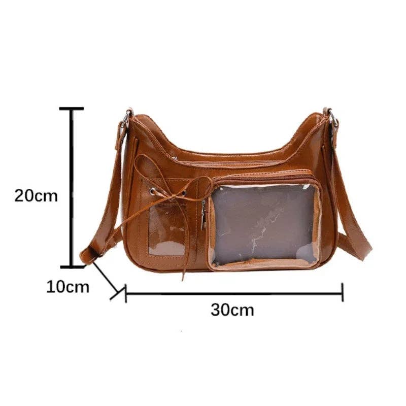 CandBBaby – Großhandel Umhängetasche - Damen – Y2k Harajuku Schultertasche Damen Koreanische Transparente Ita Tasche Schul-Umhängetasche Weibliche Japanische Designer Preppy Handtasche Geldbörse9