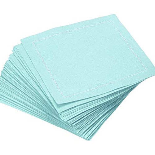 Five Star Napkins Inc. - Wholesale Disposable Napkin - Sea Glass Cotton Cocktail Napkins - 50x1