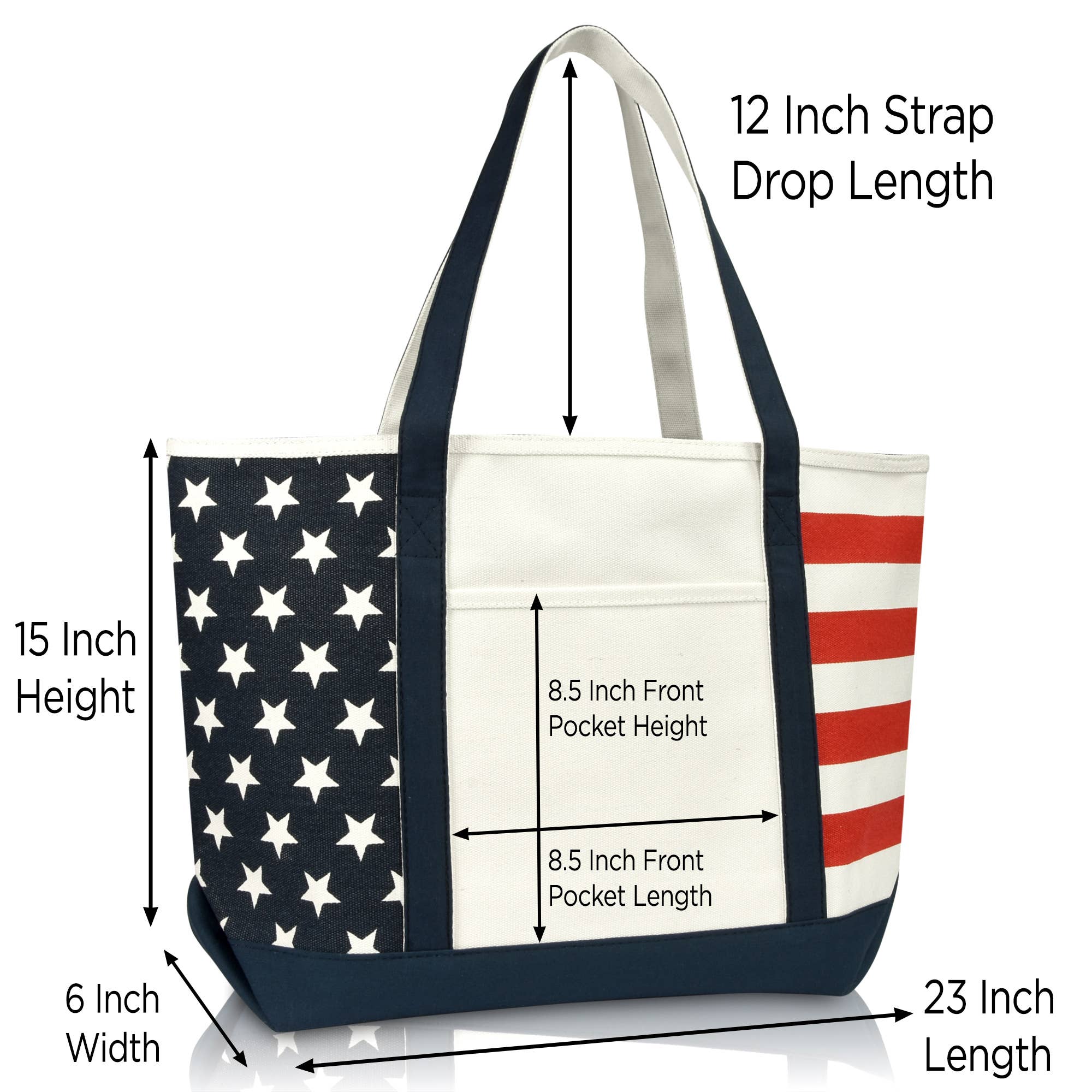 Dalix - Wholesale Tote bag – Women's - Dalix 23" Premium Striped Tote Bag44