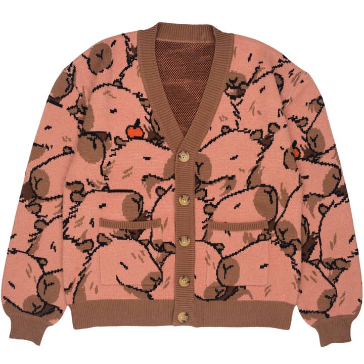 Cardigan Capybara Con Me per la vendita all'ingrosso da parte di Steady Hands