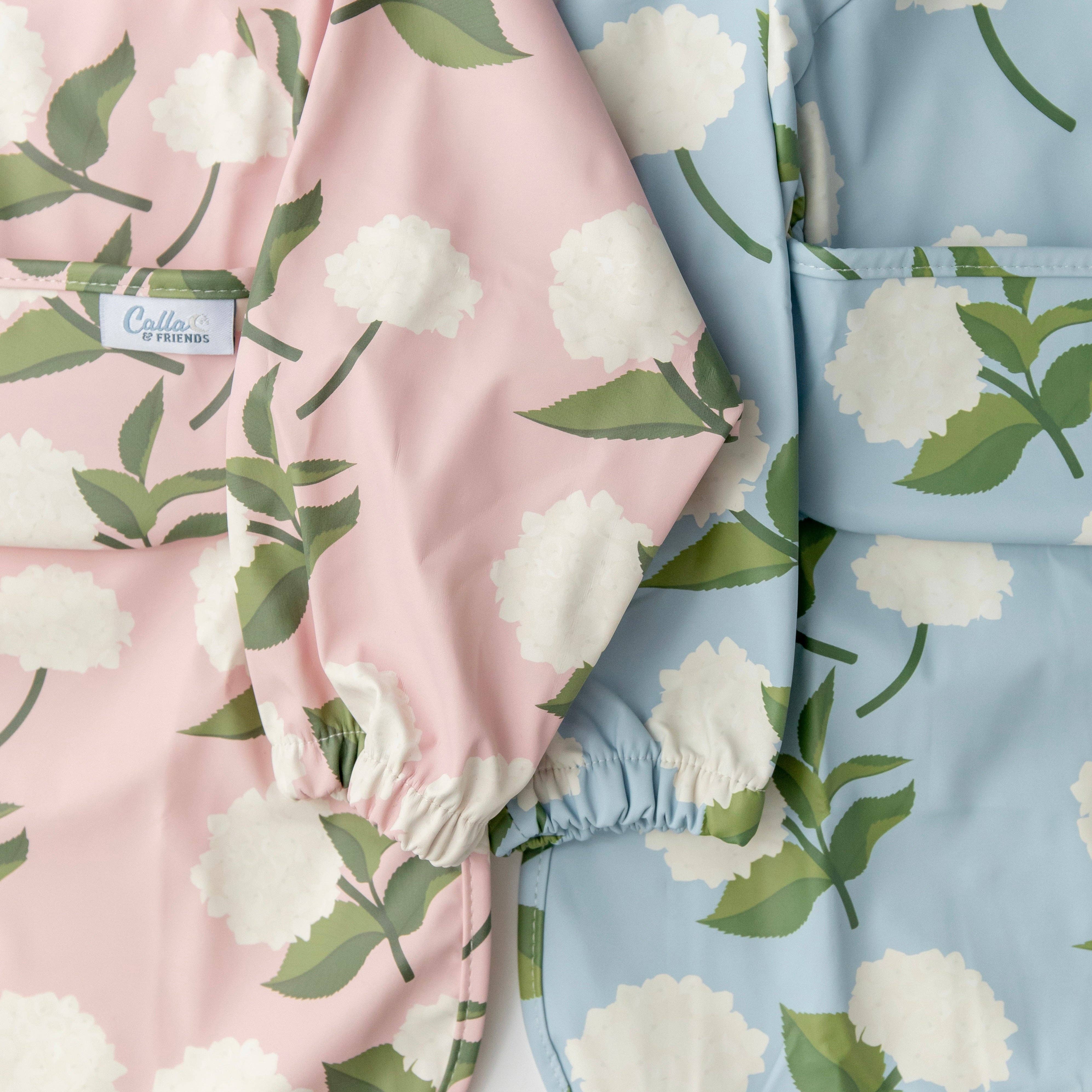 Calla & Friends - Wholesale Bib - Baby - The Grayson Long Sleeve Bib - Hydrangeas3