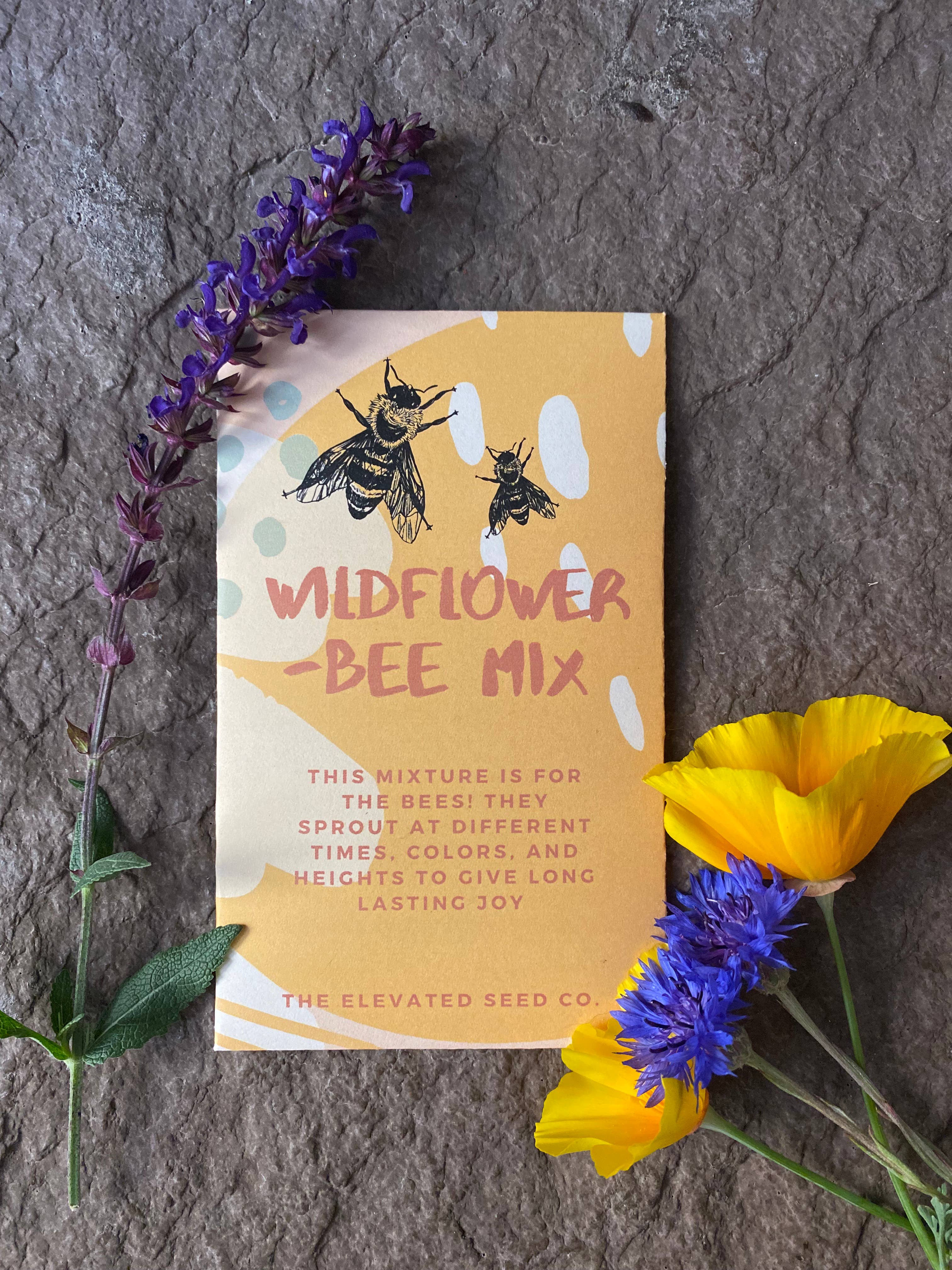 The Elevated Seed Co. - Wholesale Plant Seeds - Wildflower Garden Seed Mix- For the Bees1