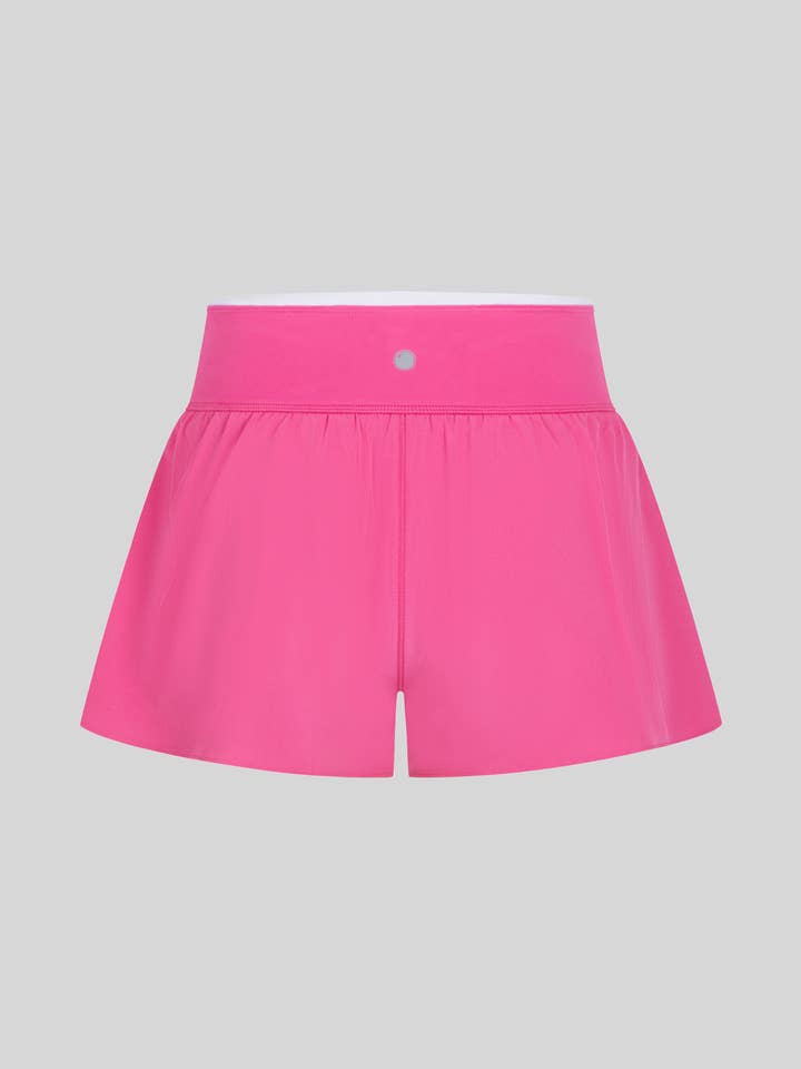 90 Degree by Reflex - Wholesale Athletic Shorts - Kids - Girls Lightstreme Crossover Criss Cross Everyday Shorts
