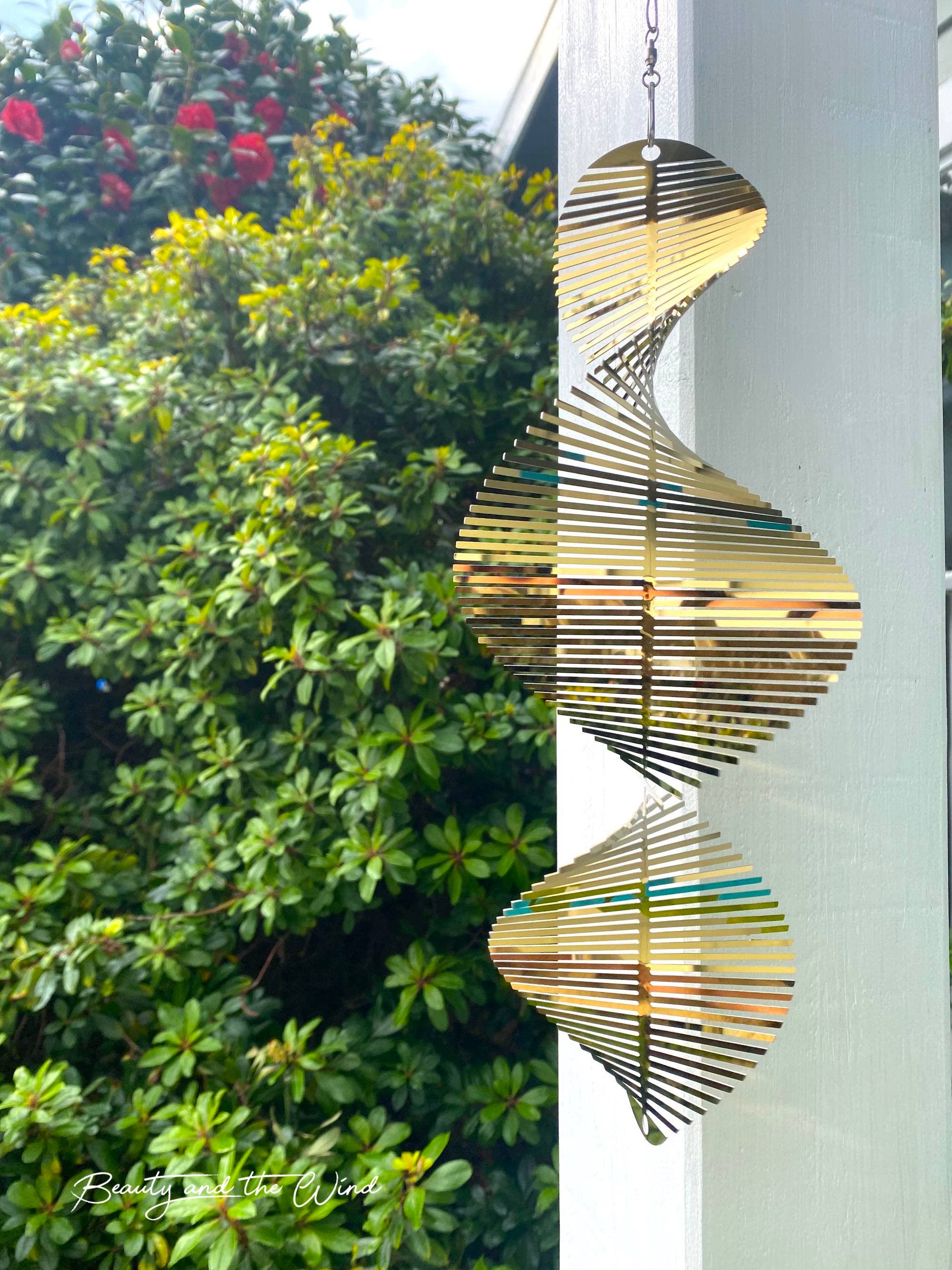 Beauty and the Wind – wholesale Wind spinner – Helix Wind Spinner - White Gold7