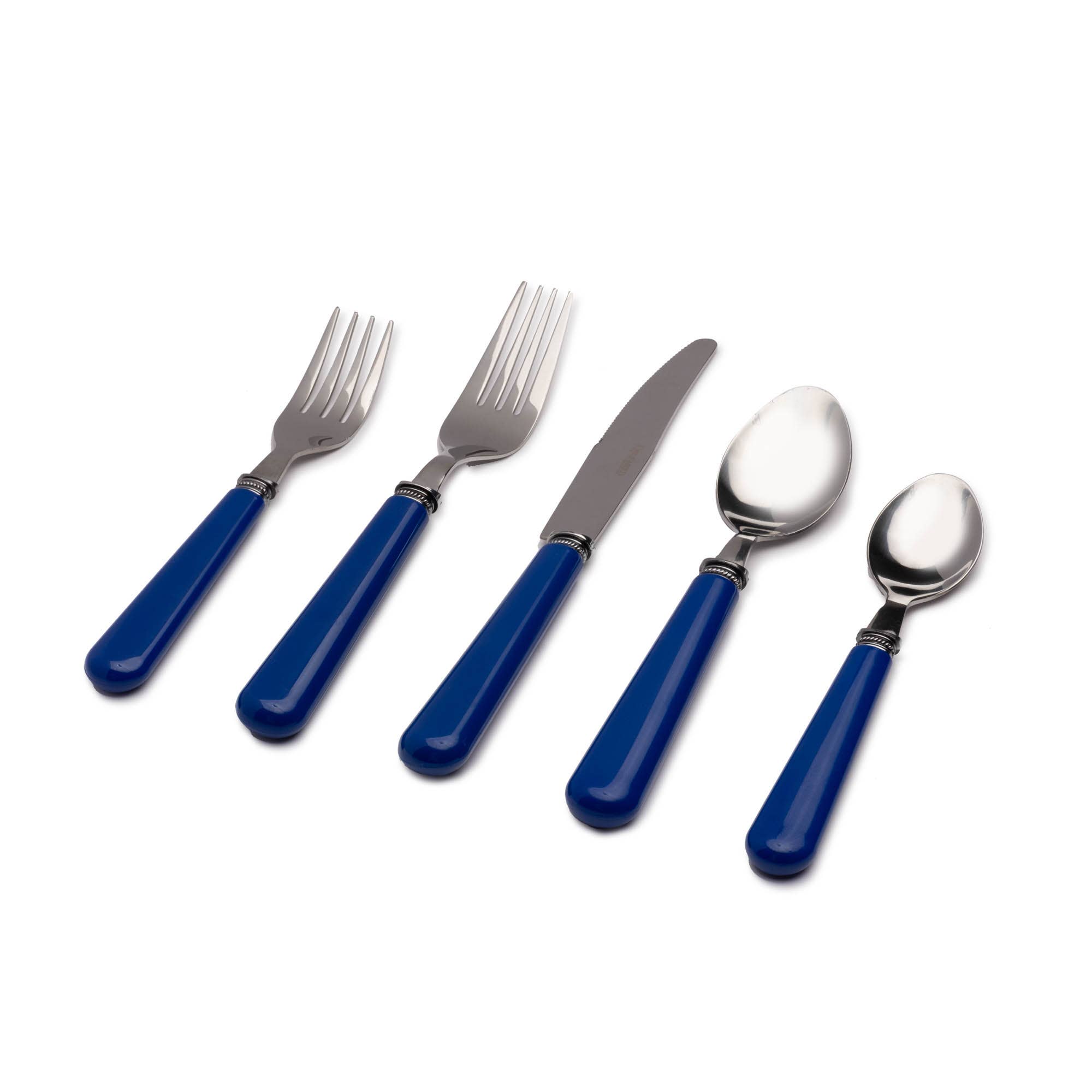 Q Squared - Wholesale Flatware Set - Provence Blue 20pc Flatware Set1
