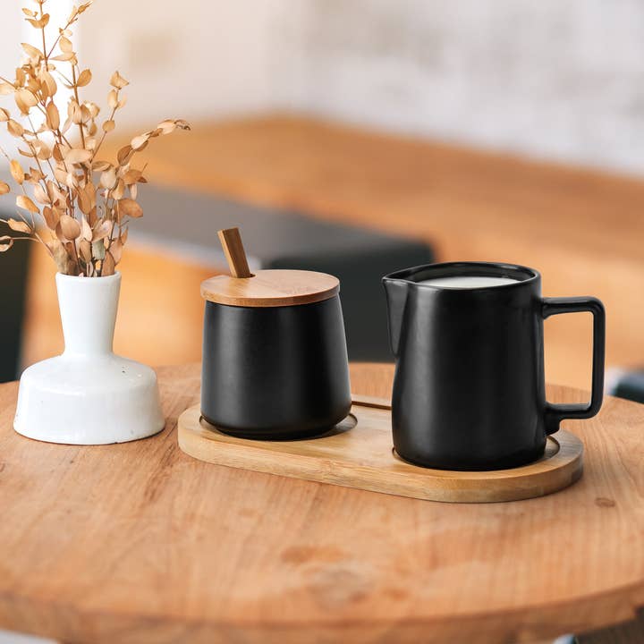 MIAMIO - Wholesale Coffee/Tea Cup - Milk and sugar set with lid, spoon & milk jug3