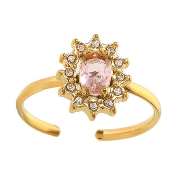 Ring emilia pink for wholesale by Rosies