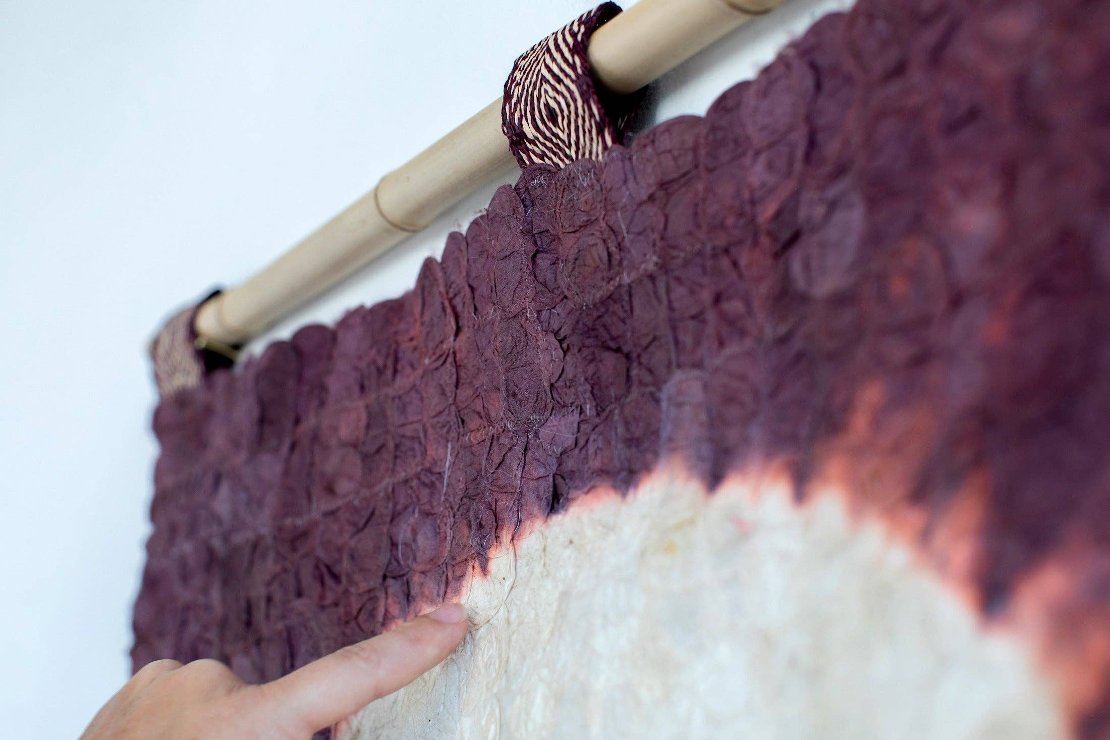 Tanana Madagascar - Wholesale Tapestry/Textile - Madagascar Silk Blood Moon Wall Hanging2