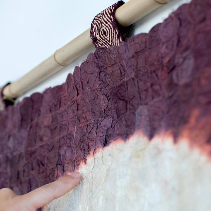 Tanana Madagascar - Wholesale Tapestry/Textile - Madagascar Silk Blood Moon Wall Hanging2