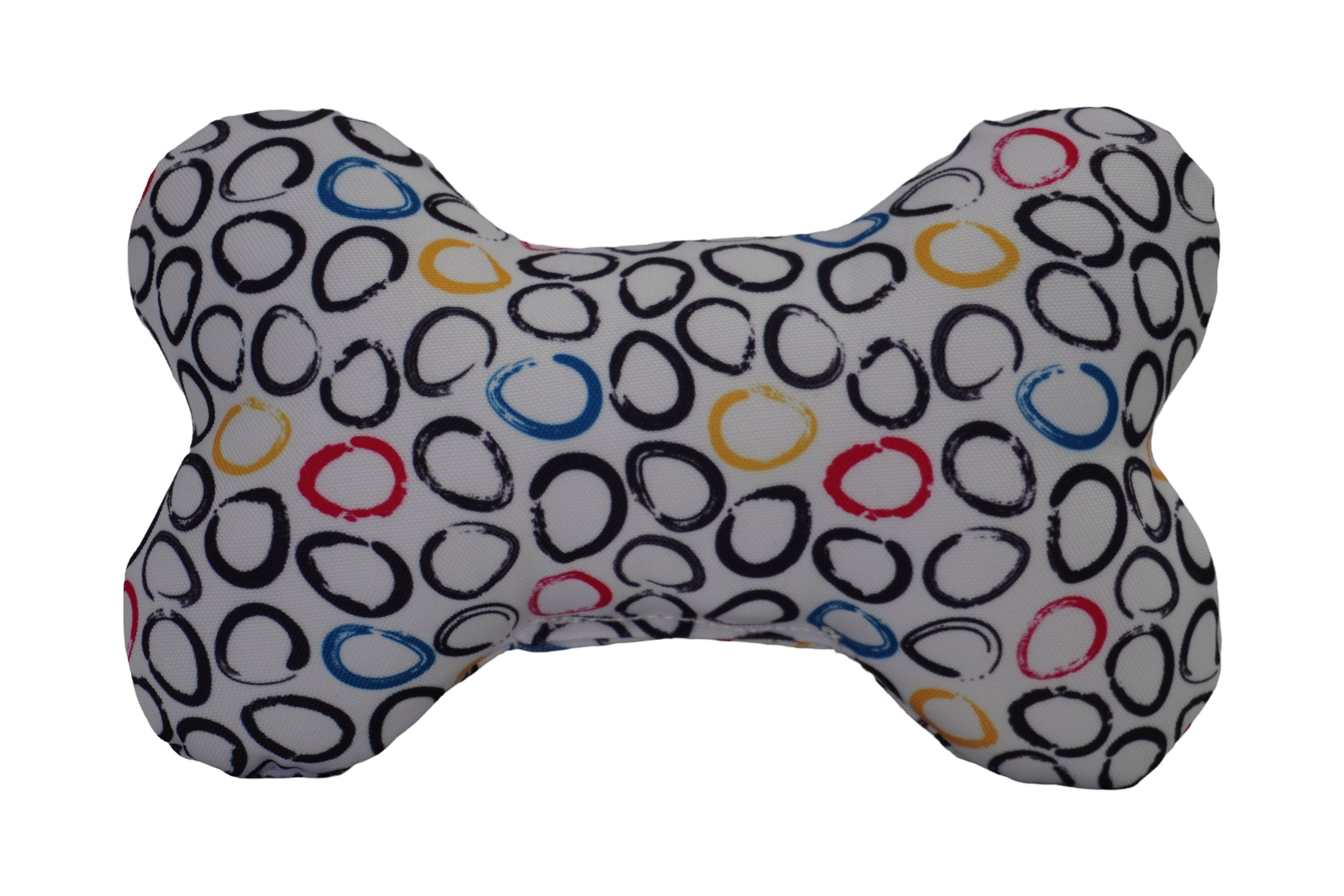 BARK by DOG - Wholesale Pet Plush Toy - Dog - Oval Multi Bone Dog Toy1