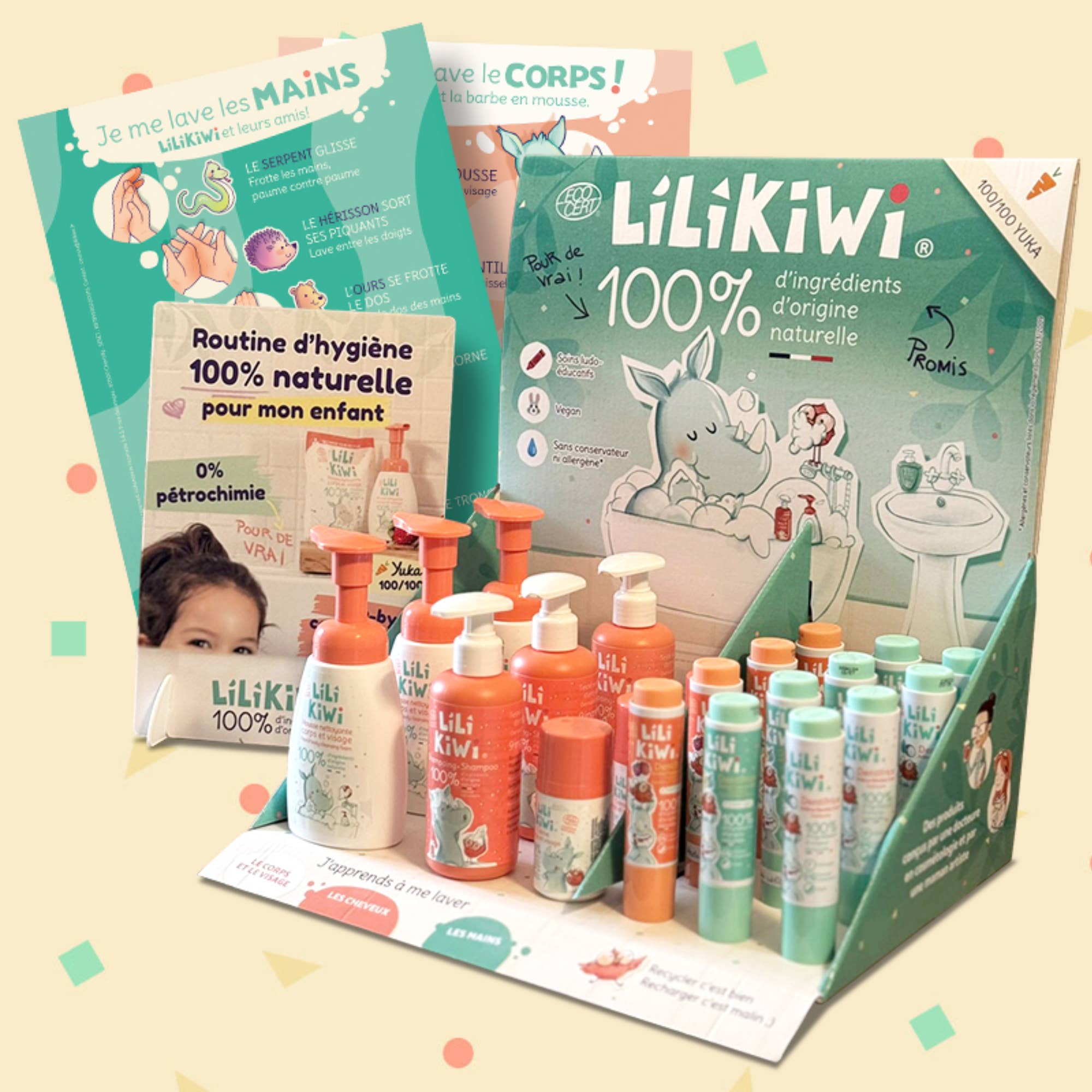 lilikiwi.france - Wholesale Facial Cleanser - First Implantation Pack - Organic and Educational Care