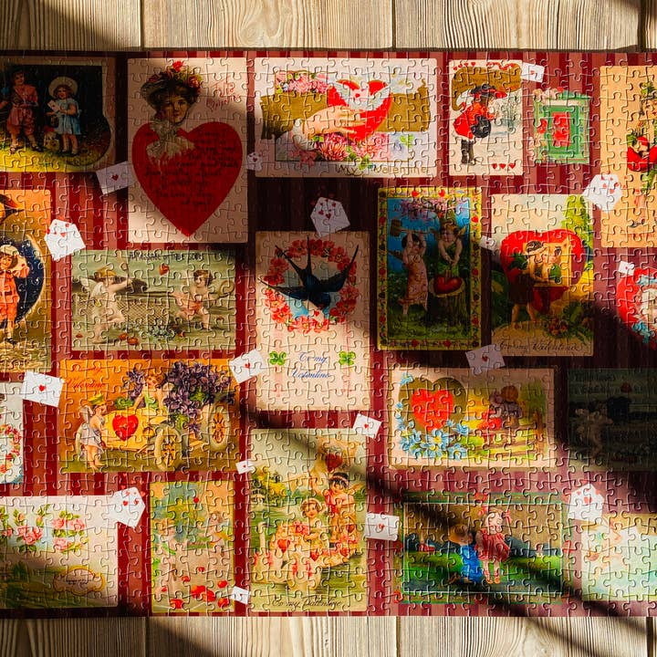 Penny Puzzle - Wholesale Puzzle - Adult - YE OLD VALENTINE GREETINGS 1000 piece jigsaw puzzle8