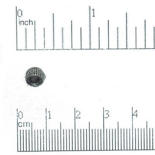 Continental Beads - Wholesale Beads - 4mm Bubble Wrap Tube Bead - Made of Pewter - Sold Individually - CBS99995