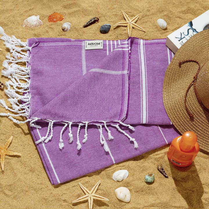 Aegean Concept - Wholesale Beach Towel - Aegean Concept Turkish Beach Towel, Oversized, Quick-Dry
