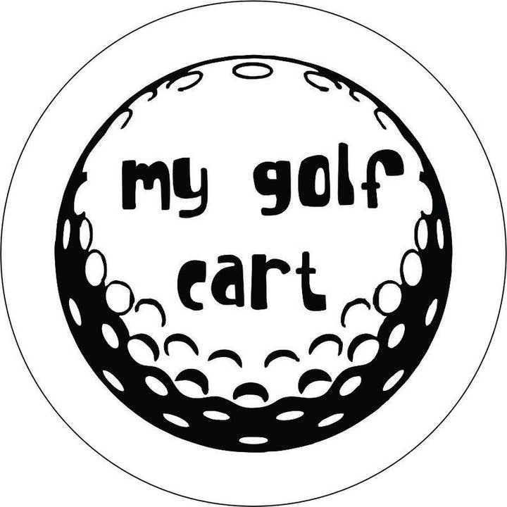My Golf Cart Golf Ball White Spare Pneu por atacado de Dirty Acres