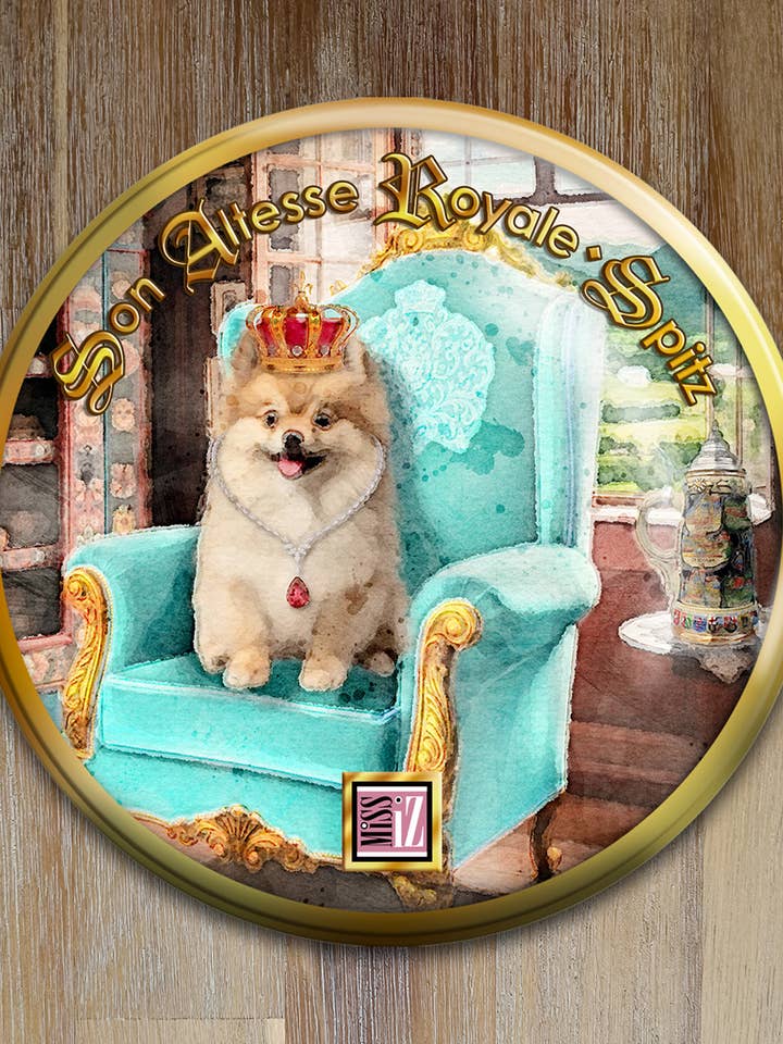 Espelho de bolso > Cão: SPITZ por atacado de Miss Iz