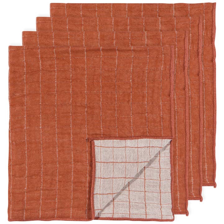 Danica Heirloom - Wholesale Dinner & Cloth Napkin - Cinnamon Stick Double Weave Napkins Set of 4
