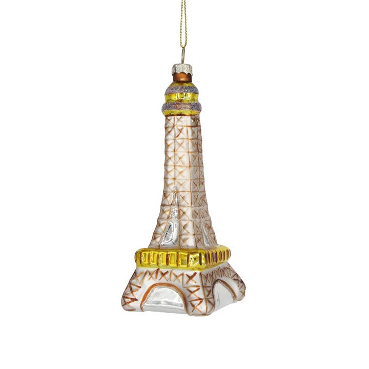 Chive - Wholesale Ornament - Eiffel Tower, Vintage Souvenir Glass Christmas Ornament