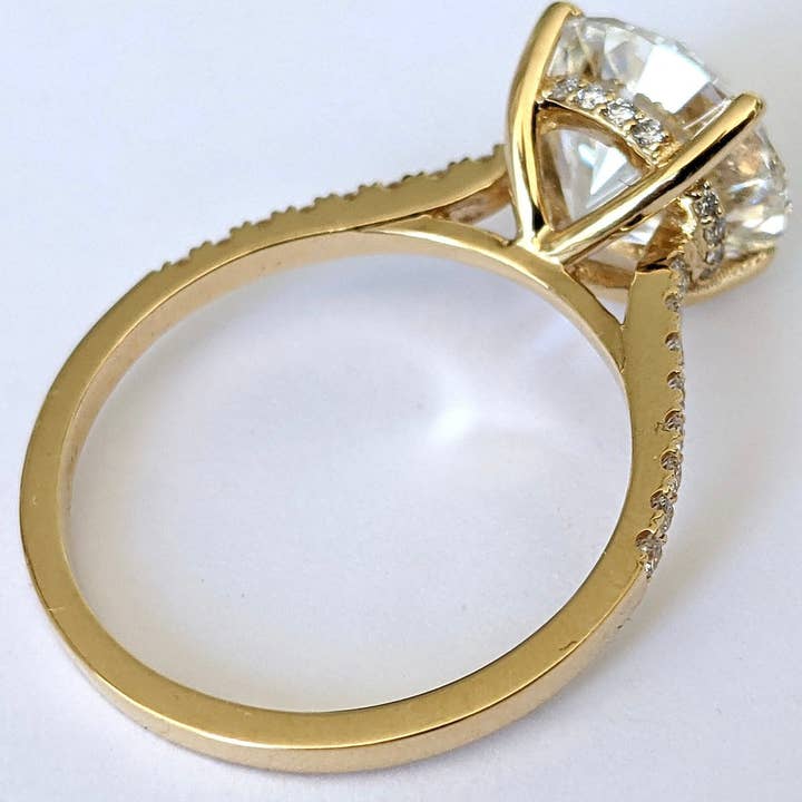 Lifetime Jewelers - Wholesale Engagement Ring - 3 CT VS Clarity Round Lab Grown Diamond Engagement Ring 14k4