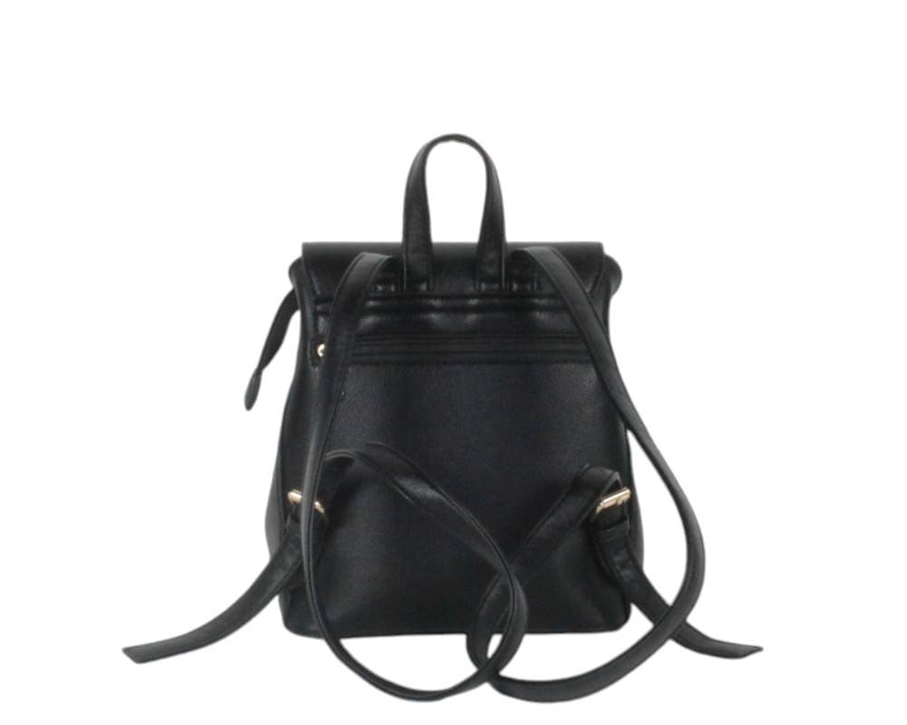 MIA LAROUGE - Wholesale Backpack - Women's - BACKPACK BAG WITH FLAP. WINTER SEASON3