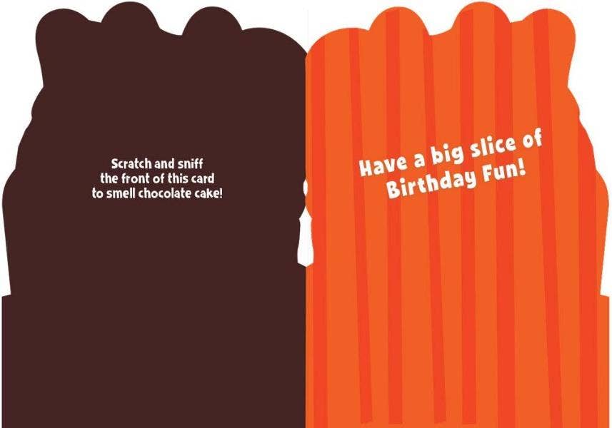 Paper House Productions - Wholesale Birthday Card - Chocolate Cake Scratch & Sniff Card1