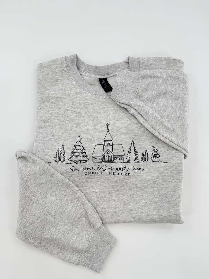 Adore Him Sweatshirt for wholesale by Hand Made Alabama
