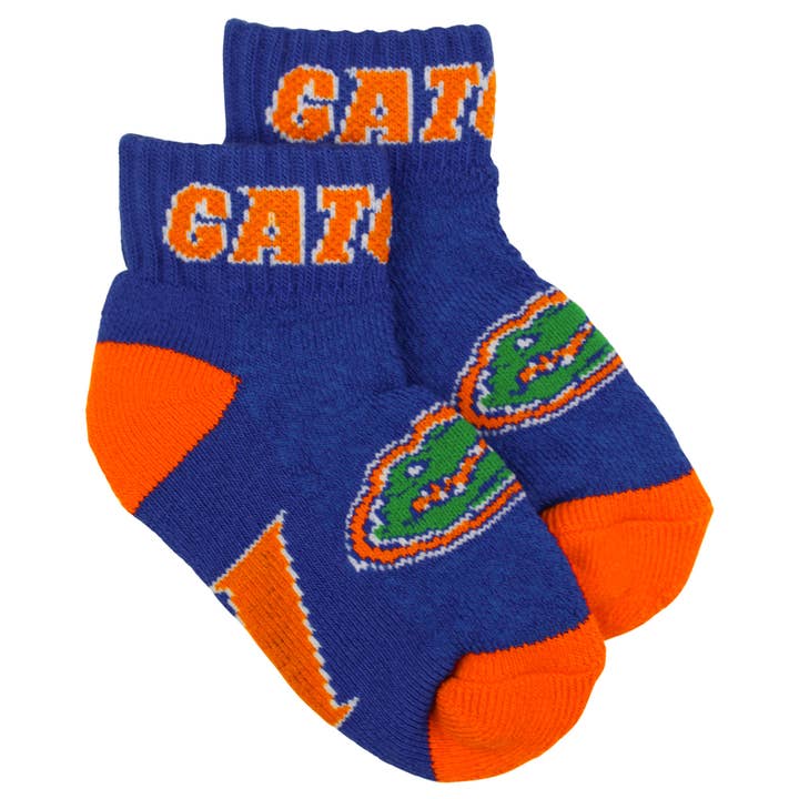 Florida Gators Children Quarter Socks - 3-5 Years Old for wholesale by Donegal Bay