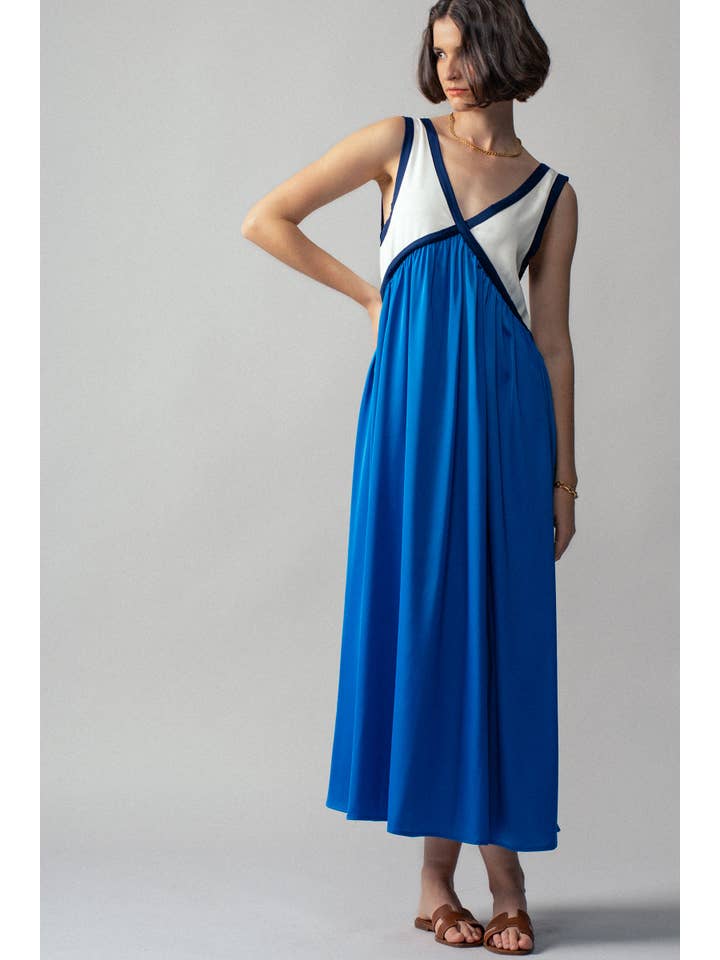 Urban Daizy - Wholesale Dress - Women's - Contrast Piping Empire Waist Dress2