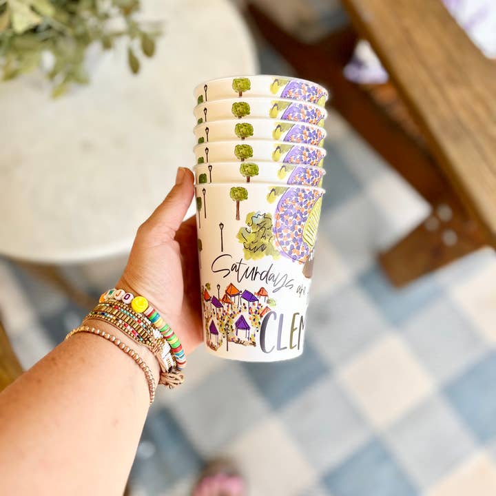 Happy By Rachel, LLC - Wholesale Disposable Cup - Clemson, SC Reusable Party Cups collegiate, gift ideas