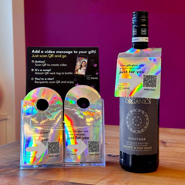 SWAQ - Vendita all'ingrosso Etichetta regalo - Etichette da collo di bottiglia per videomessaggi2