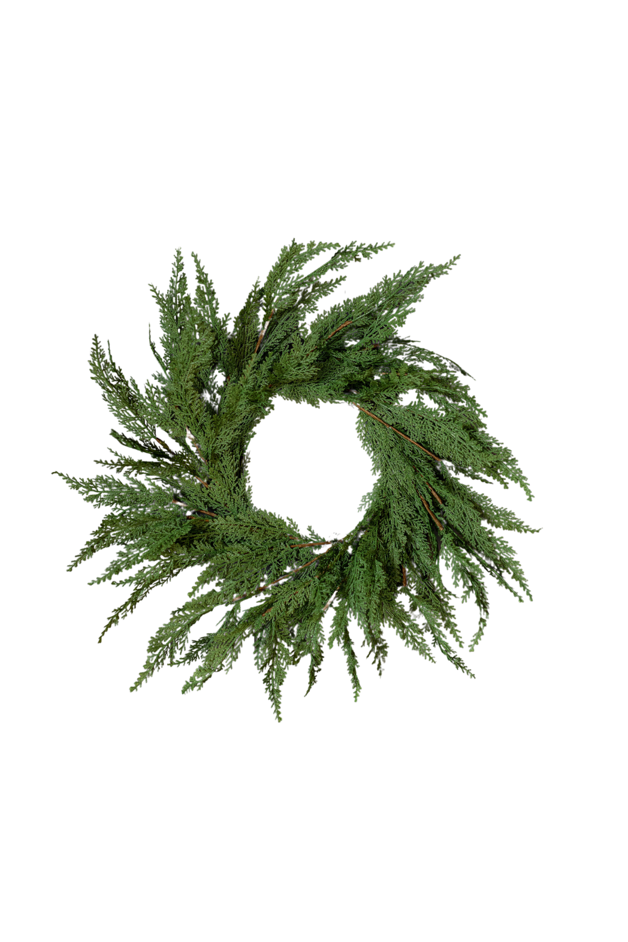 Luxe B Co - Wholesale Wreath - Cypress Leaf Full Real Touch Wreath - 24"5