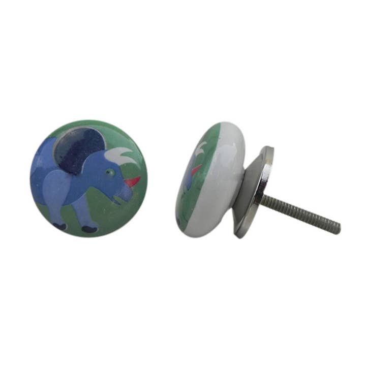 Tirador de Mueble de Cerámica Hecho a Mano Multicolor de 1 Pieza para venta al por mayor de Daana Paani LLC