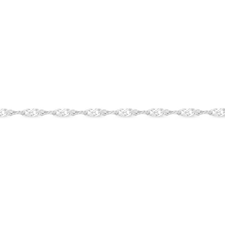 WJW - Vente Bracelets maillon et chaîne - Chaîne Singapour au pied de 1,2 mm en argent sterling 925