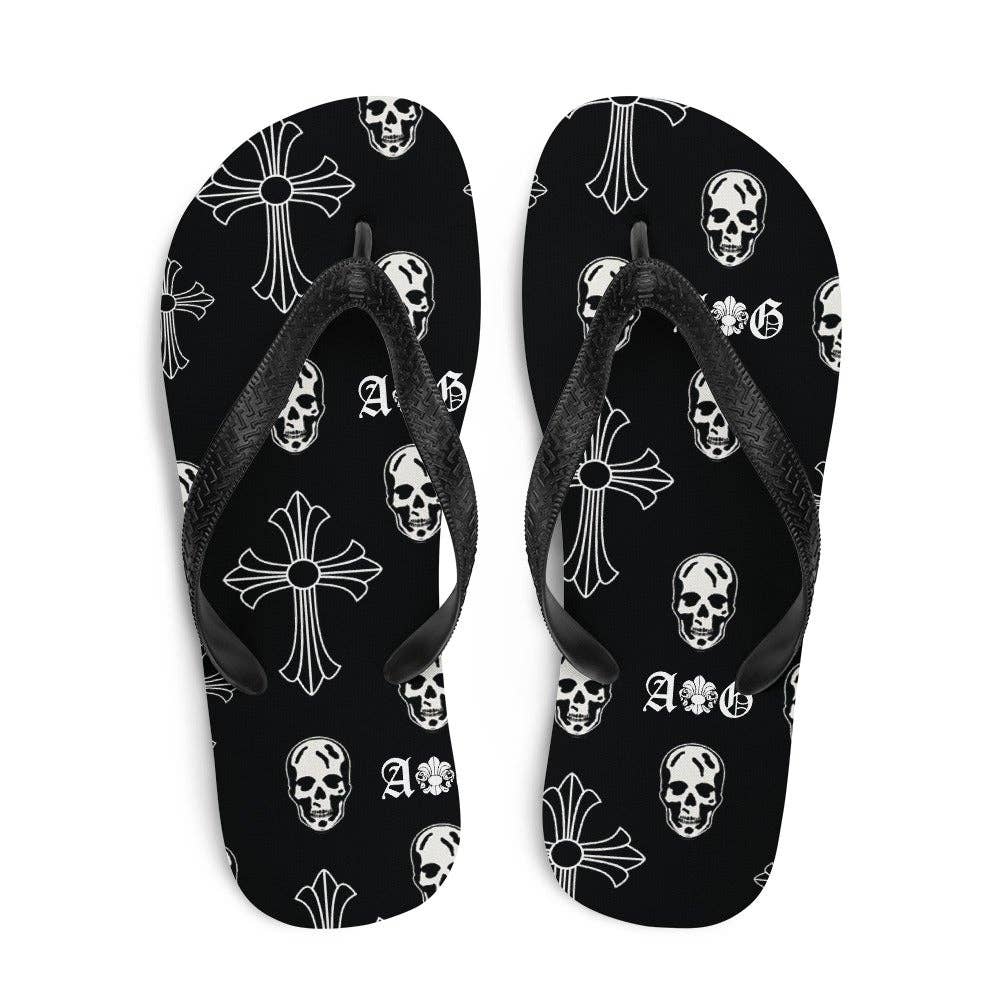 agrock-usa.com - Vente Tongs – femme - Tongs Skull & Cross5