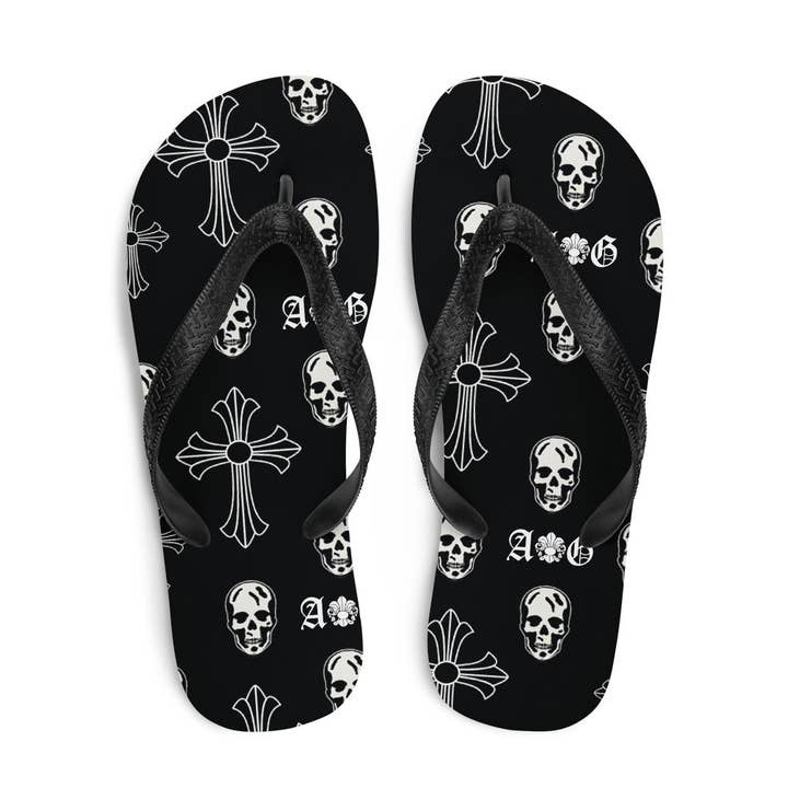 agrock-usa.com - Vente Tongs – femme - Tongs Skull & Cross5