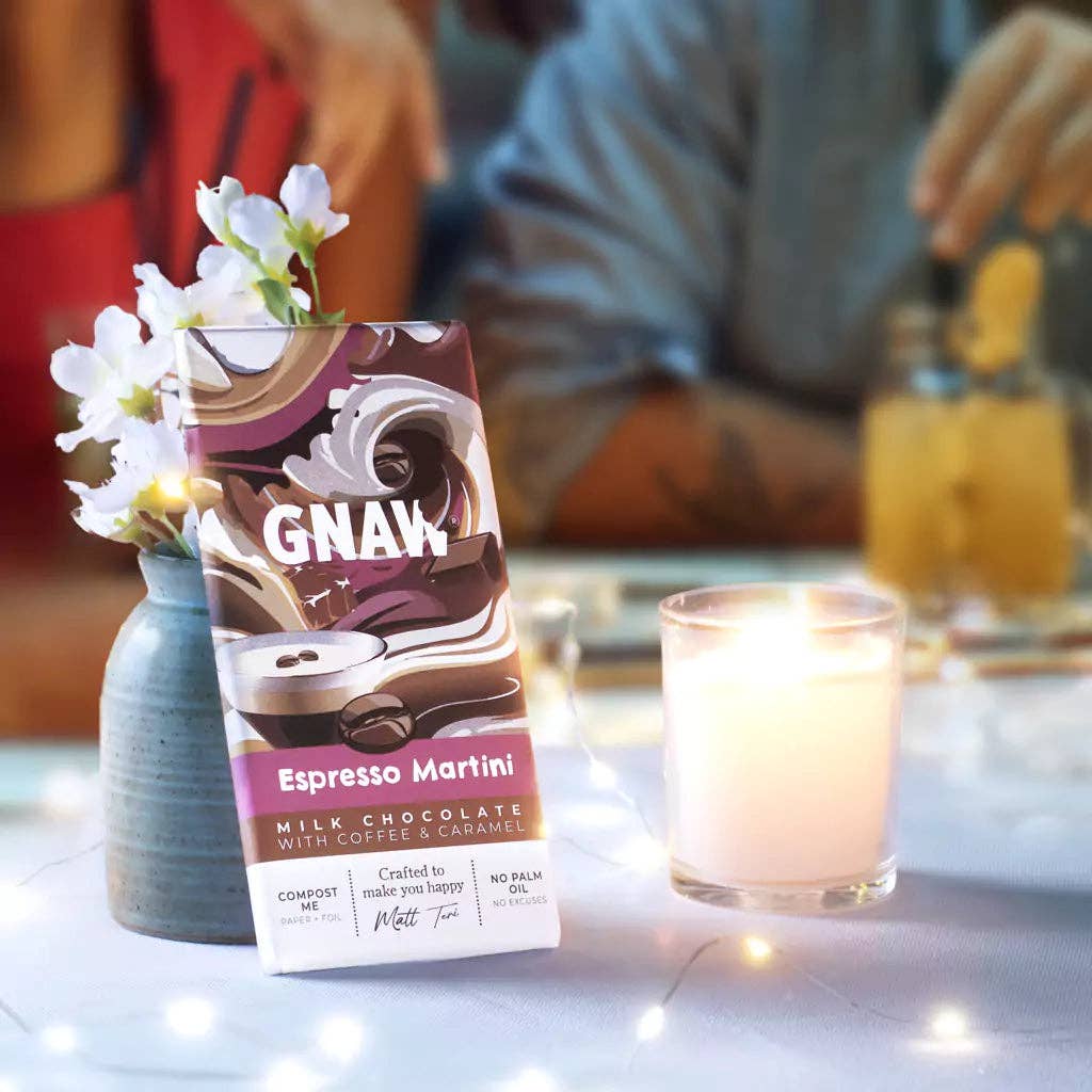 GNAW Chocolate – wholesale Chocolate bar – Espresso Martini - Coffee Milk Chocolate Bar2