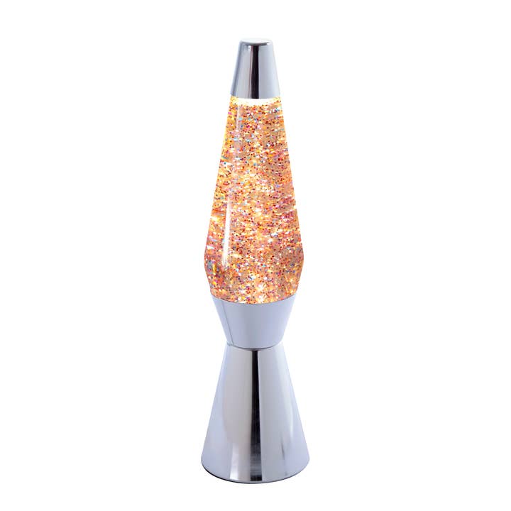 Fisura - Wholesale Lava Lamp - Pink glitter bullet lava lamp (EU plug, 220-240 V)
