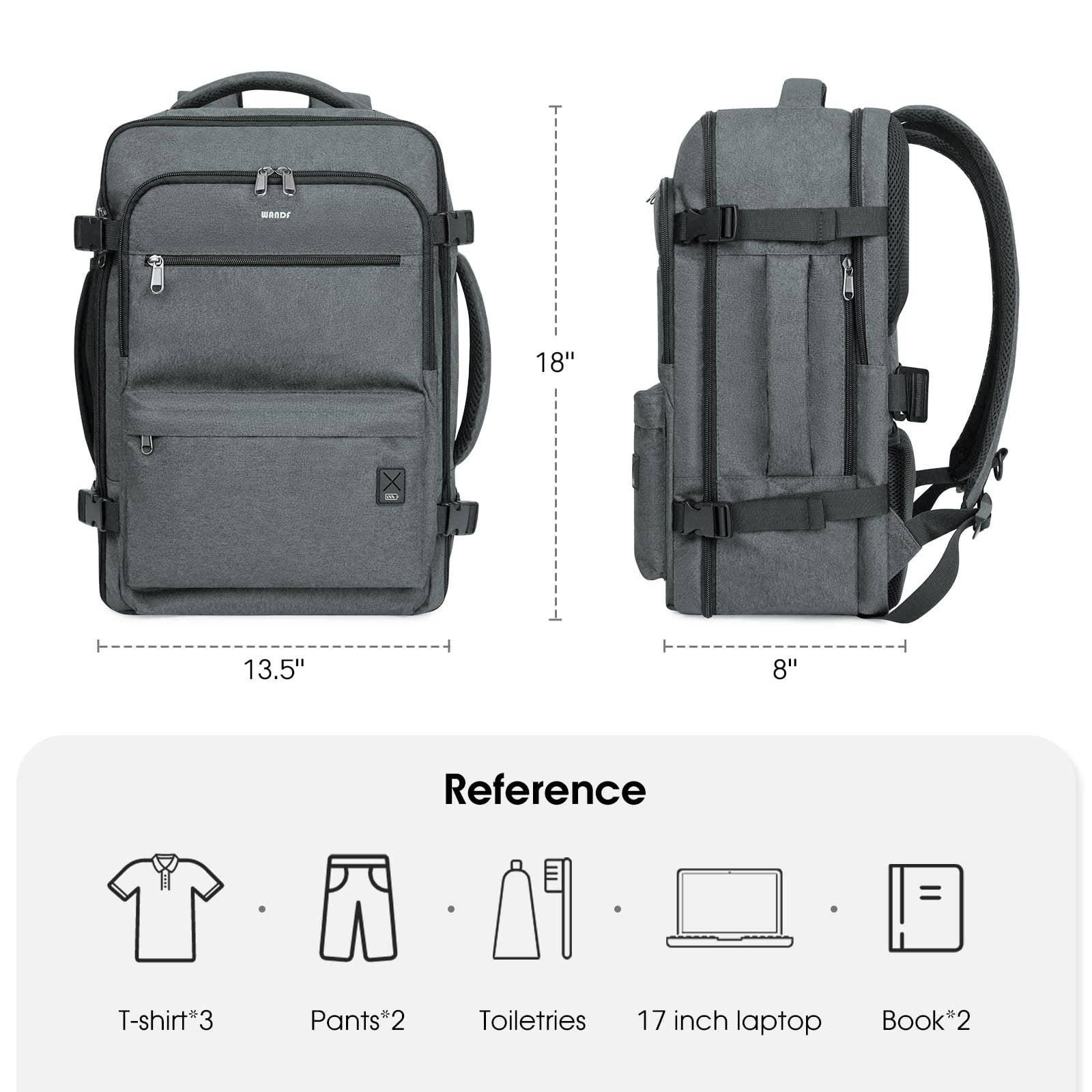 wandf - Wholesale Backpack - Unisex - Laptop Backpack 17 Inch with Wet Pocket For Spirit Airlines10