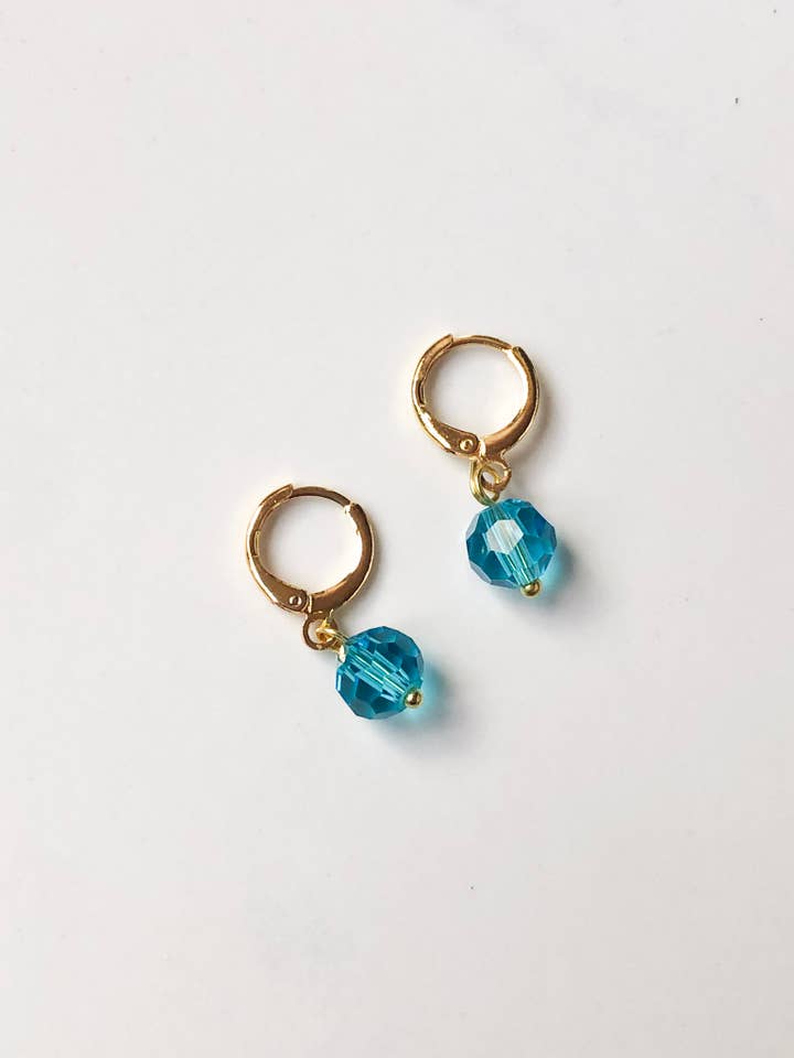 Turquoise Birthstone Earrings | Gold Jewelry |Christmas Gift for wholesale by Megan Wilson Jewelry - West Coast