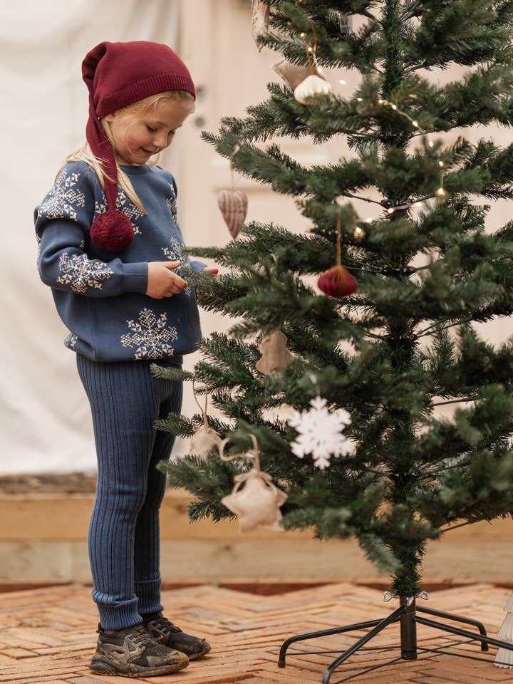 hanevild - Wholesale Knit Sweater - Kids - Snefnug bluse, blå4