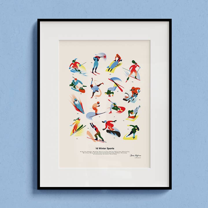 16 Vinter Sports / Plakat for engroshandel hos Addvent Italy