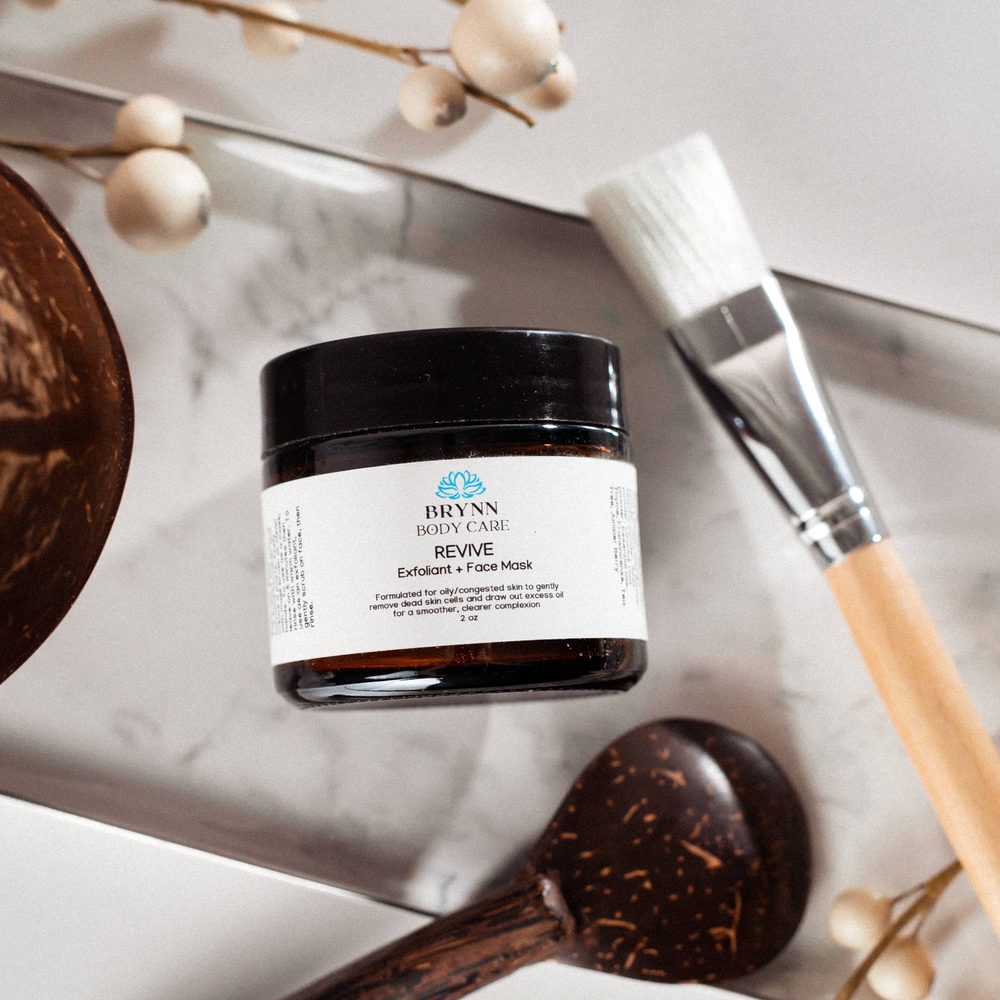 Brynn Body Care - Wholesale Skincare face mask - REVIVE Face Mask/Exfoliant for oily, blemish-prone skin