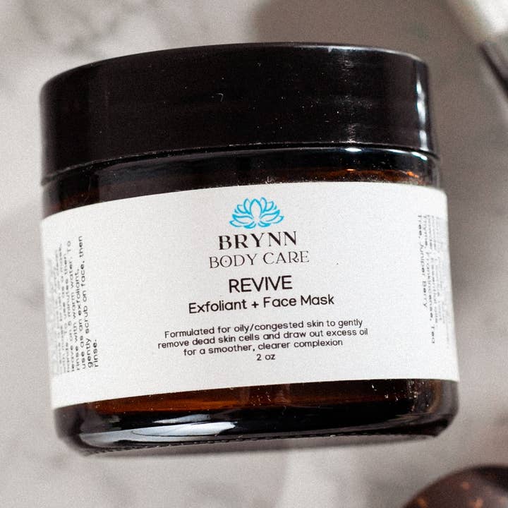 Brynn Body Care - Wholesale Skincare face mask - REVIVE Face Mask/Exfoliant for oily, blemish-prone skin0