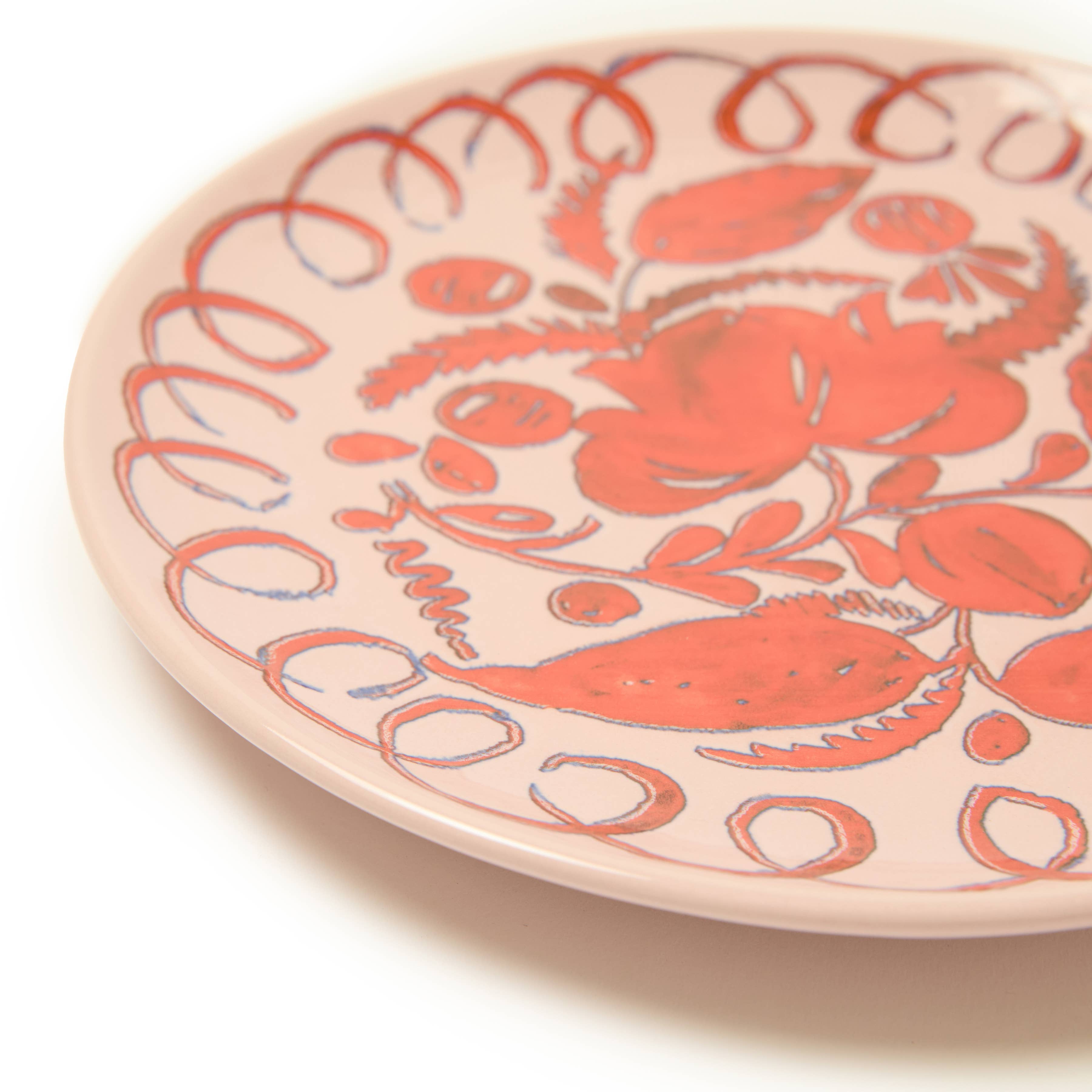 Couleur Nature – wholesale Dinner plate – Amalfi Dessert Plate Pink - 9.1" Diameter2
