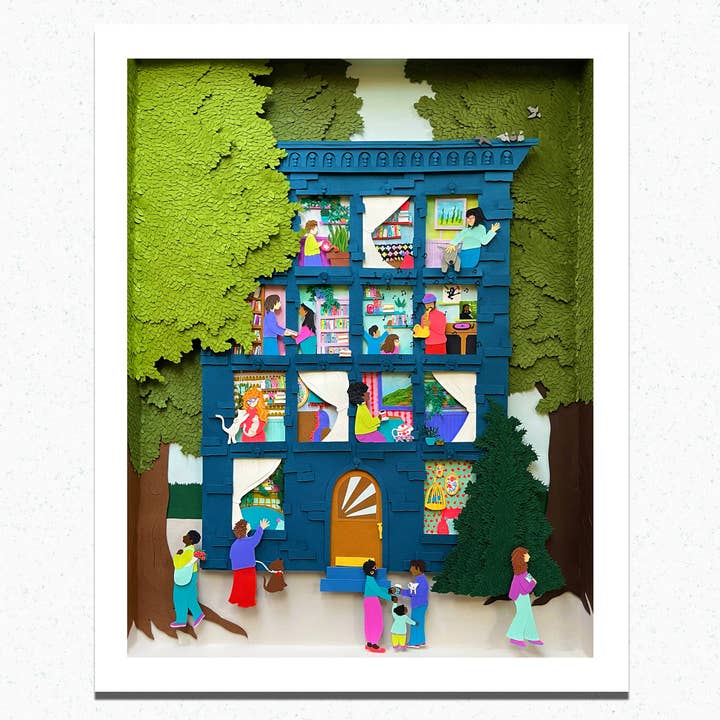 Impressão de Belas Artes: Pertencemos Uns aos Outros Nº 1 (Comunidade) por atacado de Paper for the People