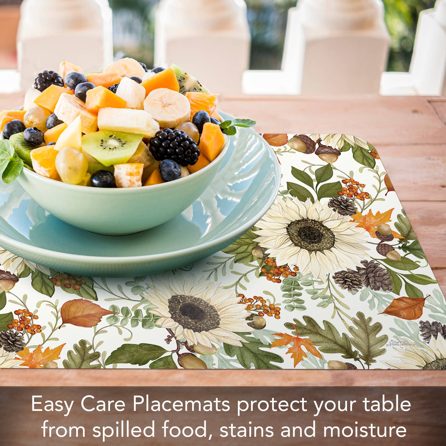 CounterArt/Highland Home/Thirstystone/CoasterStone - Wholesale Placemat - Farmhouse Fall omkeerbare rechthoekige kunststof placemat2